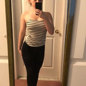 Striped tube top